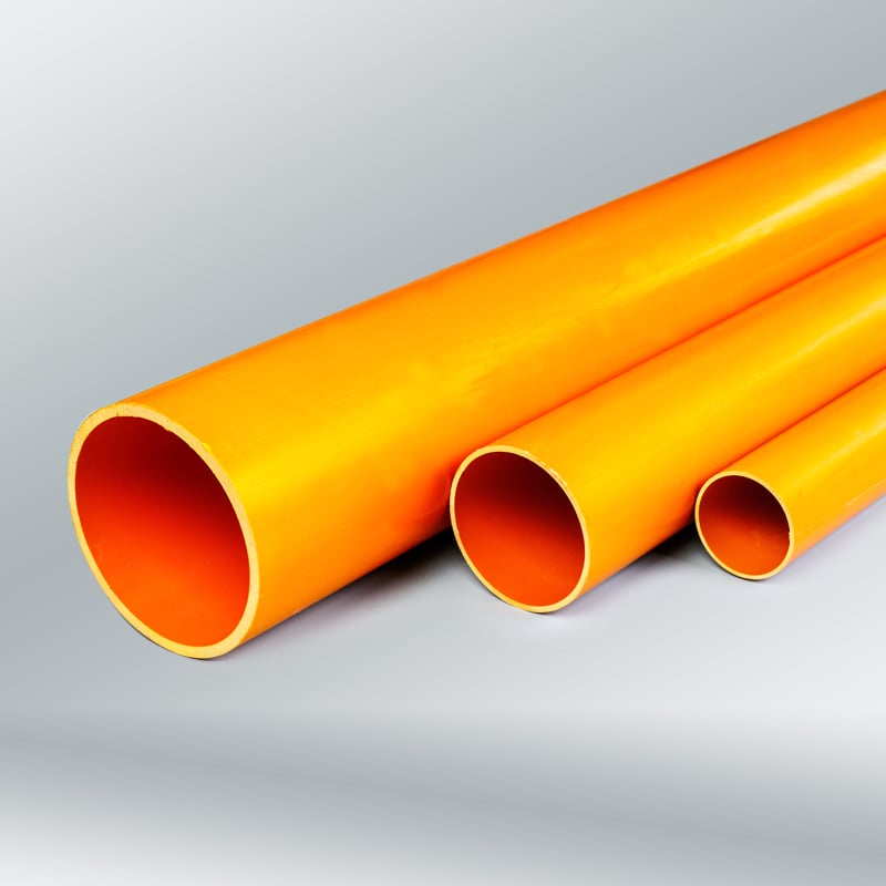 PVC bury ground type high voltage power cables pipe