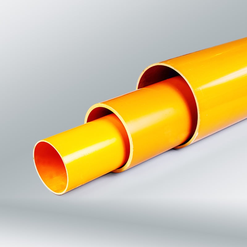 PVC bury ground type high voltage power cables pipe